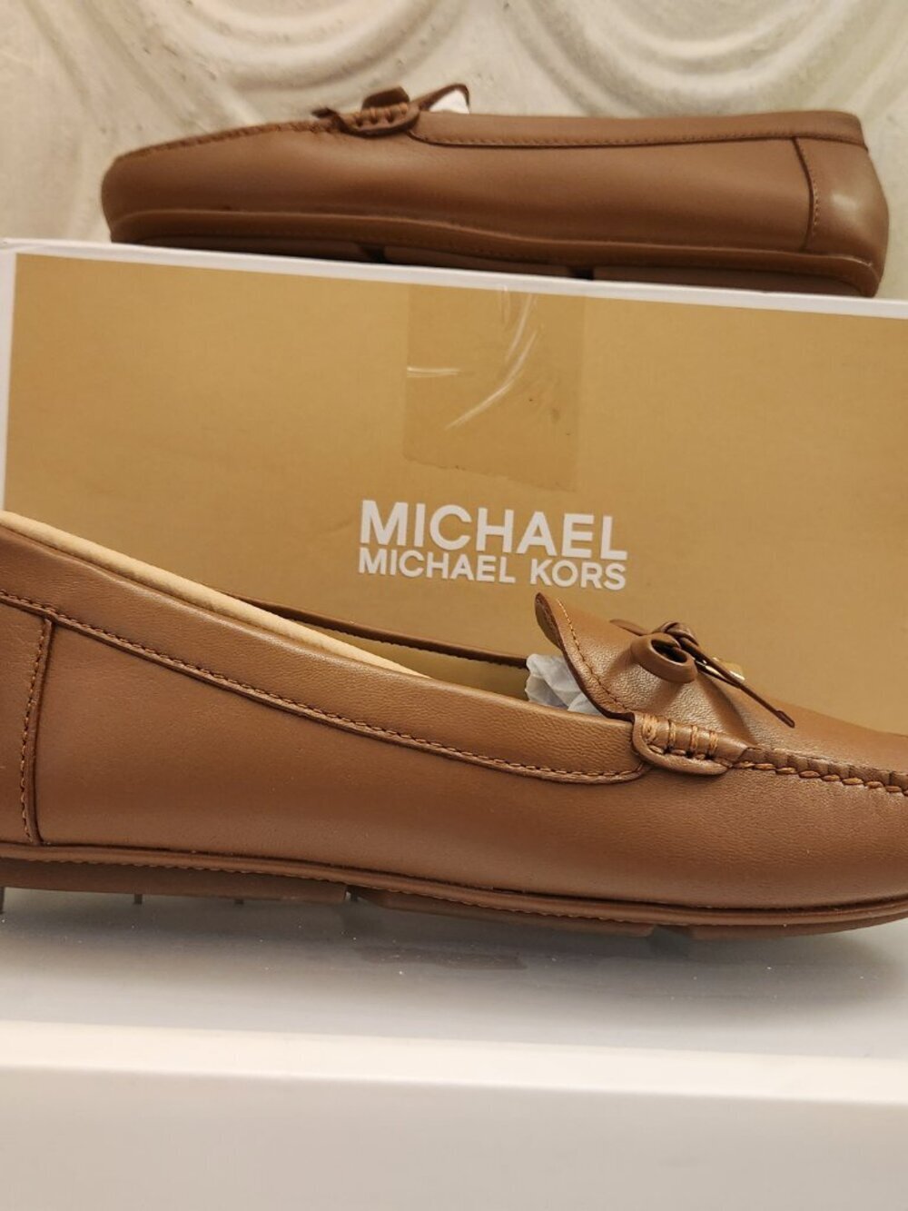 Michael Kors Leather "Juliette" Moccasins. NIB. Size 5.5